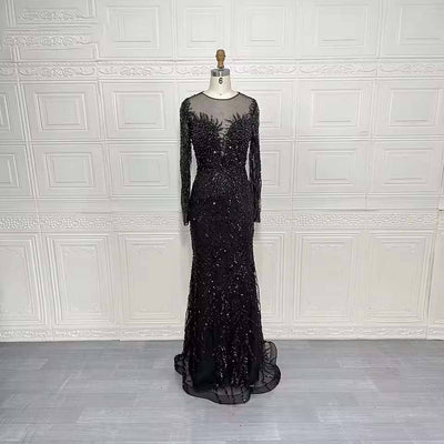 The Safa Luxury Pearl,Sequin Mermaid Gown
