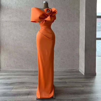 The Rossi Luxury Off Shoulder Flower Evening Gown