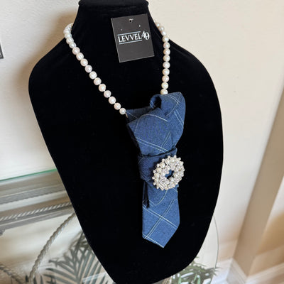 The Delaney Denim Wrap Tie