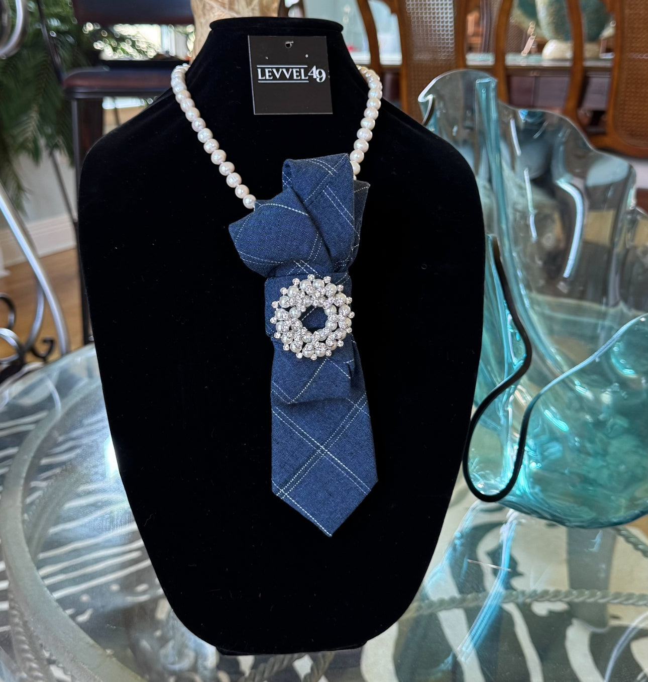 The Delaney Denim Wrap Tie