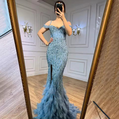 PREORDER: The YaKieba Luxury Feather Gown