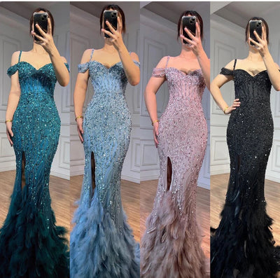 PREORDER: The YaKieba Luxury Feather Gown