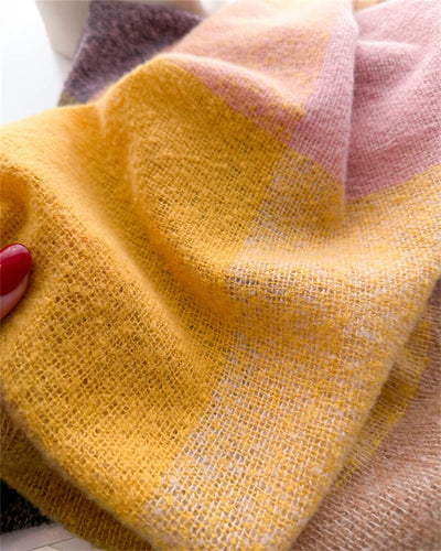 Luxury Fashion Plaid Cashmere Winter Shawl Scarf | Warm Triangle Wraps