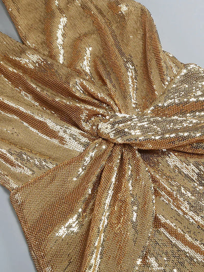 Sexy Sequined V-Neck Backless Jumpsuit for Women