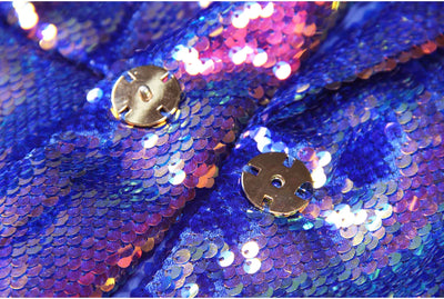Spring & Autumn Women's Sequin Blazer - Dazzling Midi Jacket
