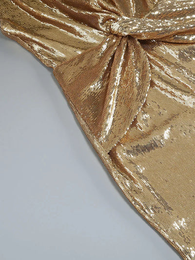 Sexy Sequined V-Neck Backless Jumpsuit for Women