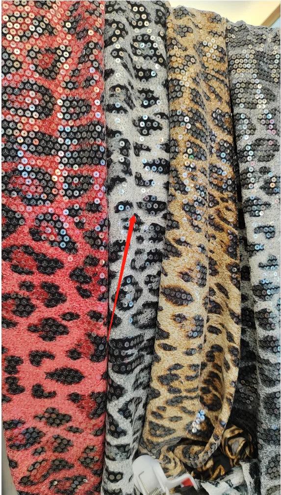Sequins Leopard Women Suit Set – Blazer and Pants Formal Party Wear
