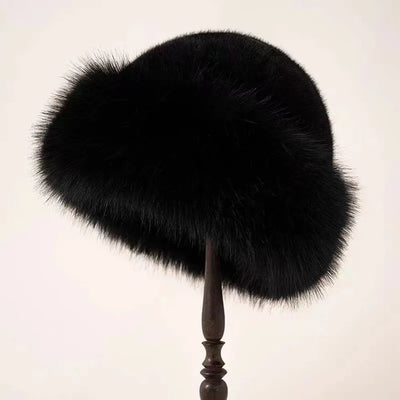 Winter Fluffy Fur Bucket Hat with Ear Protection