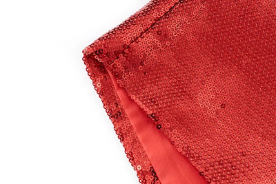 Christmas Red Sequins Two-Piece Suit Top & Shorts