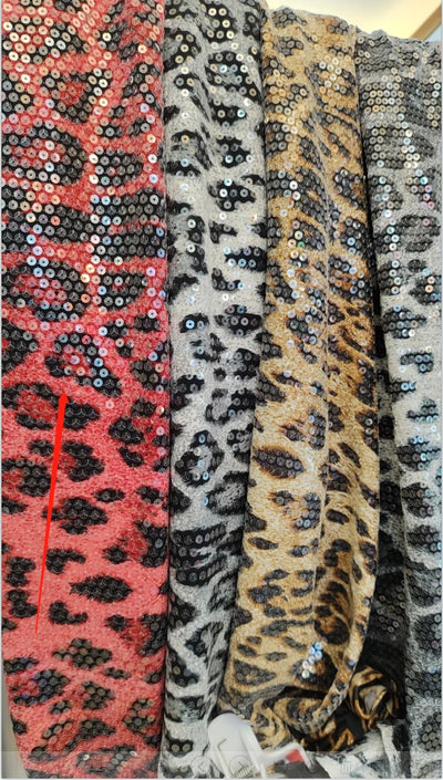 Sequins Leopard Women Suit Set – Blazer and Pants Formal Party Wear