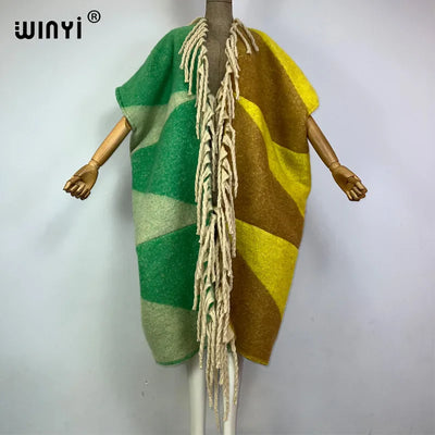 Winter Cloak Poncho | Long Maxi Overcoat for Women