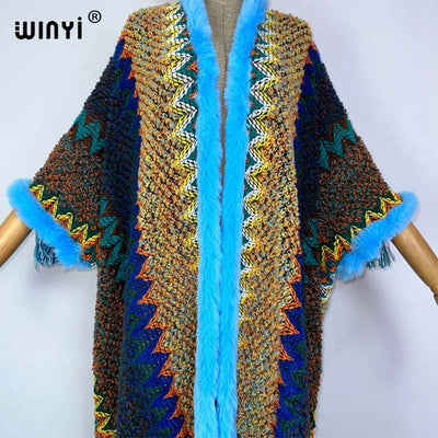 Women's Winter Knitted Tassel Cardigan Coat - Warm, Fashionable, Free Size