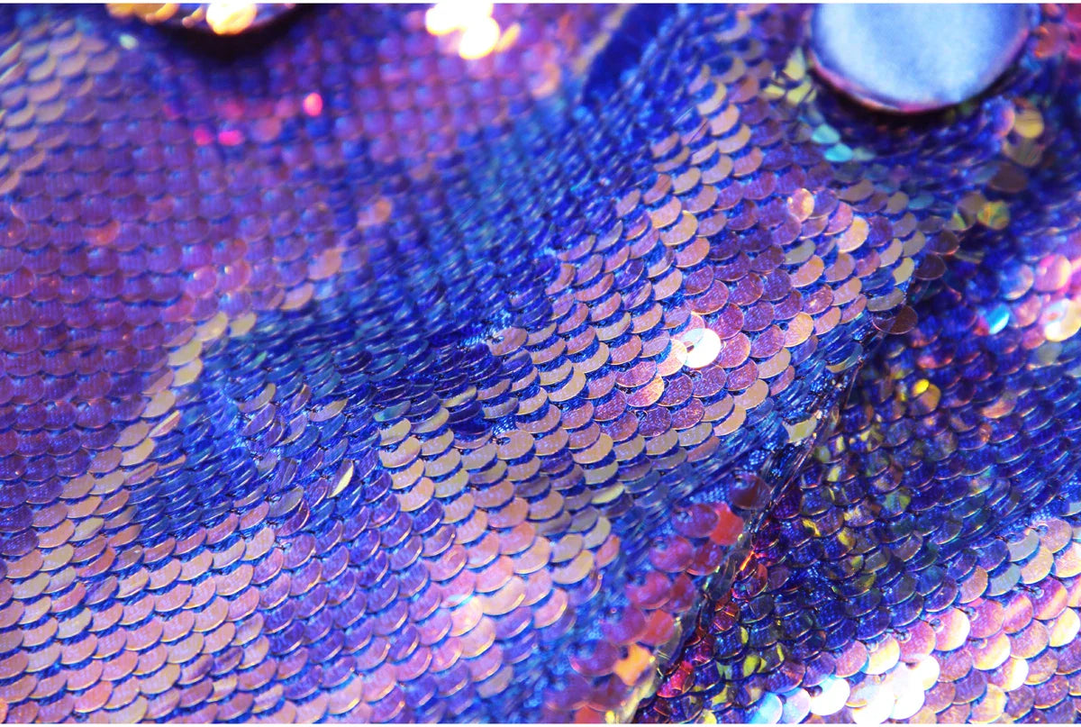 Spring & Autumn Women's Sequin Blazer - Dazzling Midi Jacket