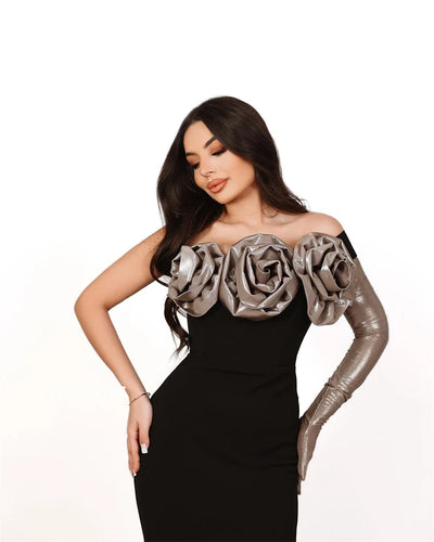 Customized Draped Mermaid One-Shoulder Occasion Gown