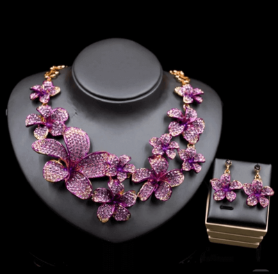 Flower Bomb Necklace Set
