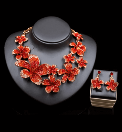 Flower Bomb Necklace Set